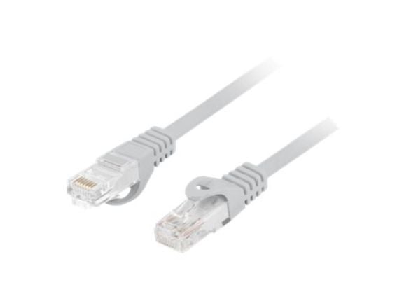 Lanberg PCU6-10CU - Koblingskabel - RJ-45 (hann) til RJ-45 (hann) - 5.4 mm - UTP - CAT 6 - halogenfri, formstøpt, uten hindringer - grå - for P/N: ...