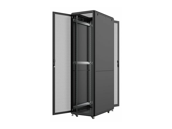 Lanview by Logon - Rack skåp - 60 x 100, server line - fristående - svart, RAL 9005 - 46U - 19"