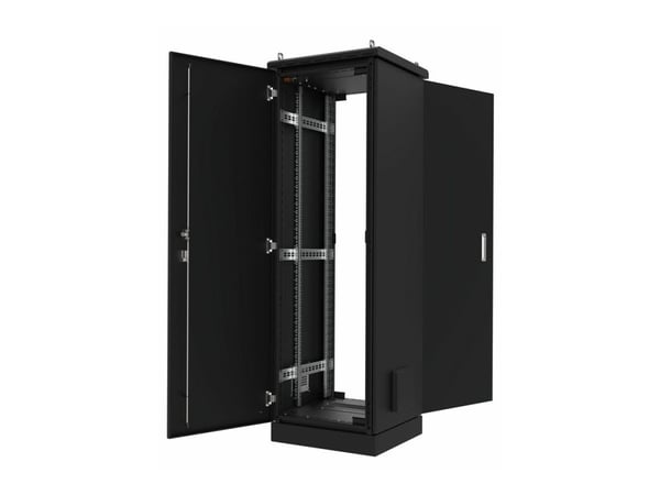 Lanview by Logon Data Line - Rack skap - 600 x 600 mm, data line, IP55 - fritt stående - svart - 22U - 19"