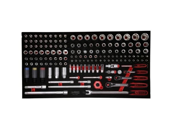 KS Tools 813.0156, Støpselsett, 156 hoder, 9,76 kg