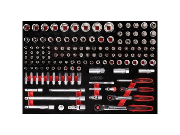 KS Tools 811.0139, Støpselsett, 139 hoder, 8,3 kg