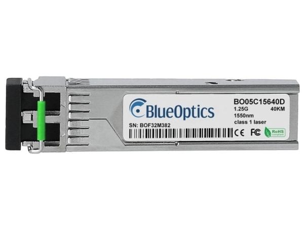 BlueOptics SFP-GE-LH40-SM1550-BO nettverkstransceivermodul fiberoptisk 1250 Mbit/s 1550 nm (SFP-GE-LH40-SM1550-BO)