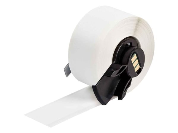 Brady - Vinyl - Glanset - Permanent akryllim - Hvit - Rull (1,27 cm x 15,2 m) 1 rull(er) med dekaltape