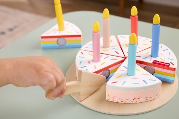 Fisher-Price Wooden Cake, 3 år, Tre, Flerfarget