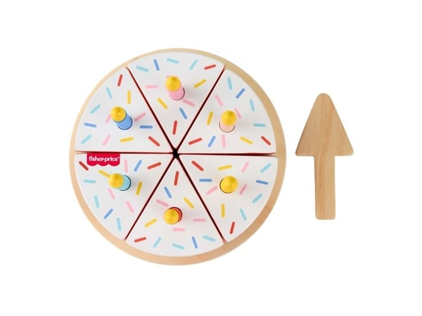 Fisher-Price Wooden Cake, 3 år, Tre, Flerfarget