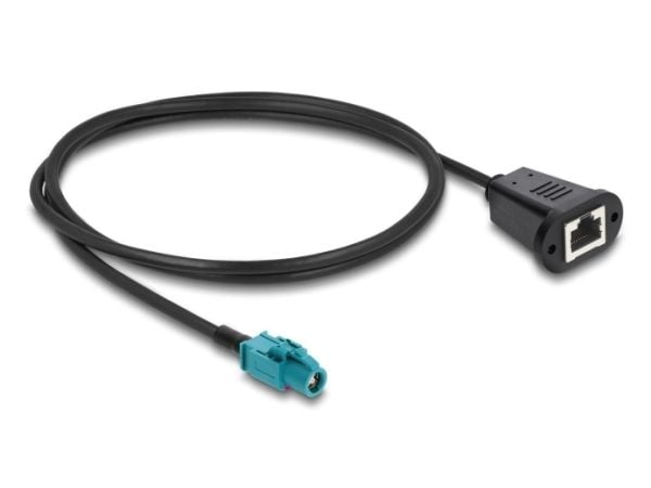 Delock-kaapeli HSD Z-pistorasia RJ45-pistorasiaan 1 m