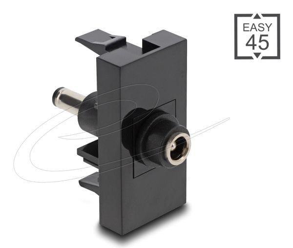 DeLOCK Easy 45, Naaras, Uros, Suora, Suora, musta, 45 mm