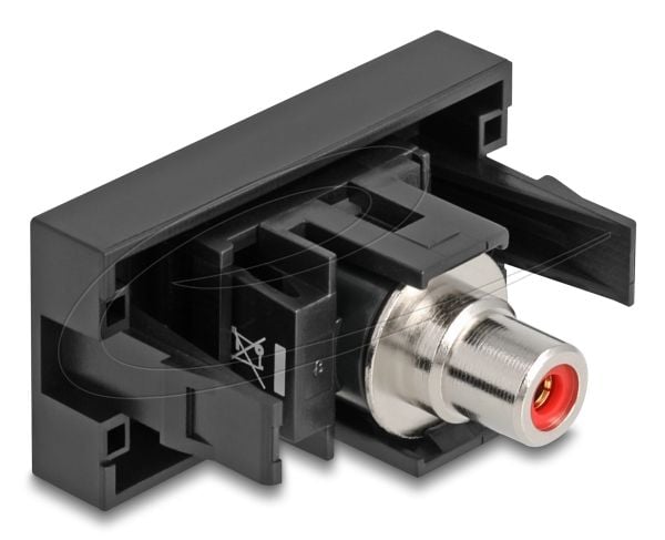 DeLOCK Easy 45, 2 x RCA, Naaras, Naaras, Suora, Suora, musta, Punainen