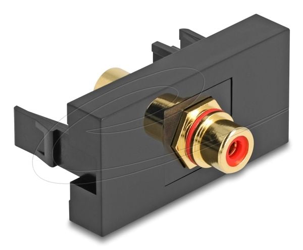 DeLOCK Easy 45, 2 x RCA, Naaras, Naaras, Suora, Suora, musta, Punainen