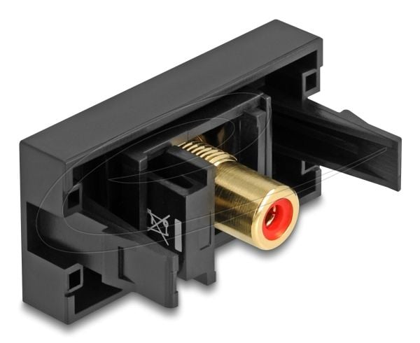 DeLOCK Easy 45, 2 x RCA, Naaras, Naaras, Suora, Suora, musta, Punainen