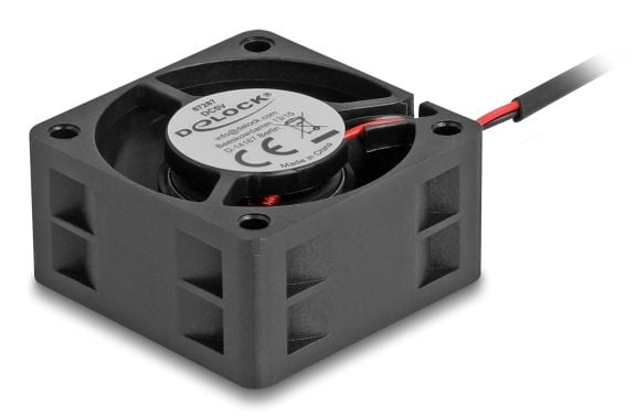 DeLOCK 67287, Tuuletin, 4 cm, 0,19 m³/t, Sort