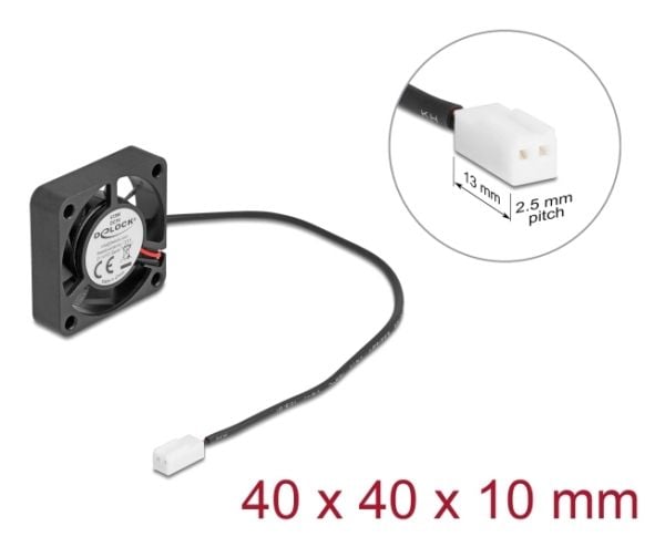 Delock - Kabinettvifte - axial - 40 mm - svart