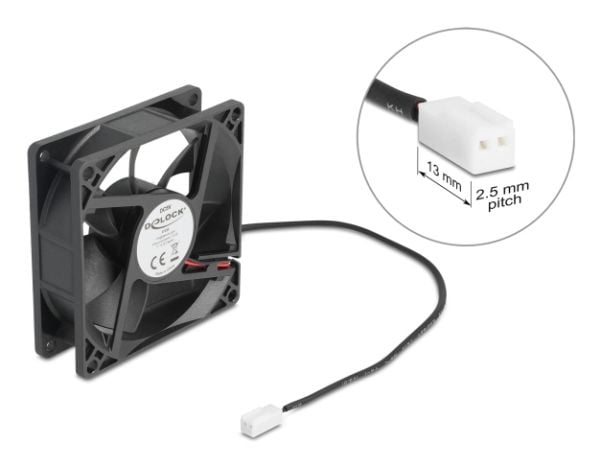 Delock - Kabinettvifte - axial - 80 mm - svart