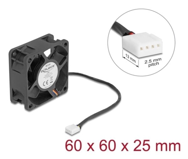 Delock - Kabinettvifte - axial - 60 mm - svart
