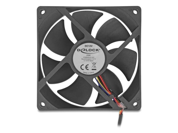 Delock - Kabinettvifte - axial - 92 mm - svart