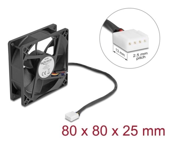 Delock - Kabinettvifte - axial - 80 mm - svart