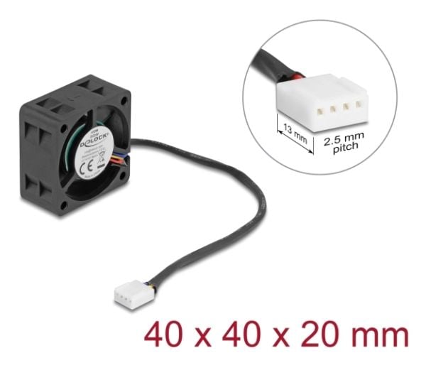 Delock - Kabinettvifte - axial - 40 mm - svart