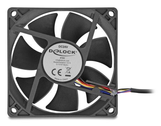 Delock - Kabinettvifte - axial - 80 mm - svart