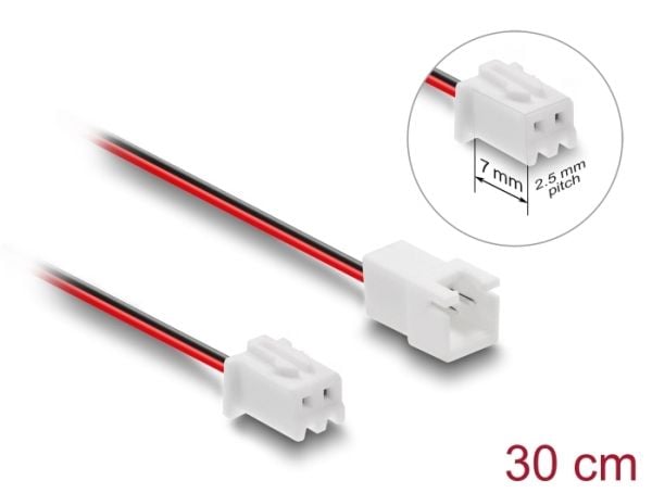 Delock - Forlengelseskabel for viftestrømforsyning - JST (hunn) til JST (hann) - 30 cm