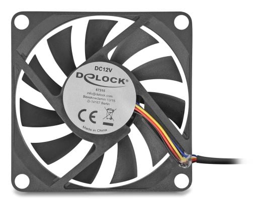 Delock - Kabinettvifte - axial - 70 mm - svart