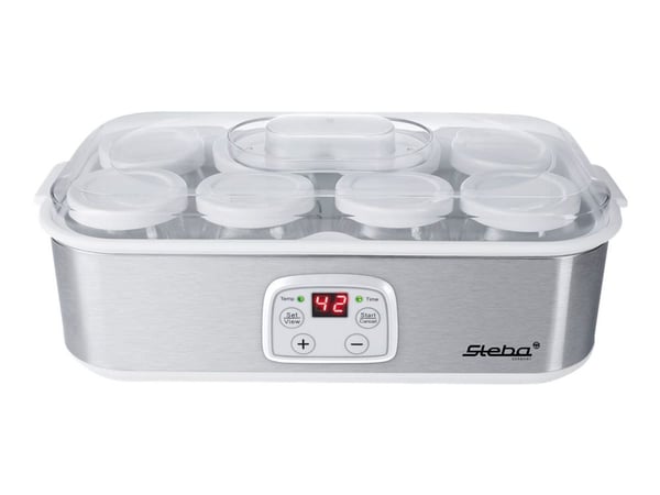 Steba JM 3 - Yoghurtmaskin - 1.4 liter - 30 W - rustfritt stål / hvit
