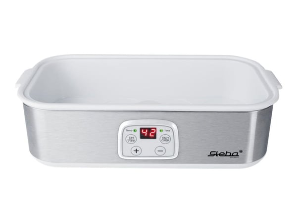 Steba JM 3 - Yoghurtmaskin - 1.4 liter - 30 W - rustfritt stål / hvit