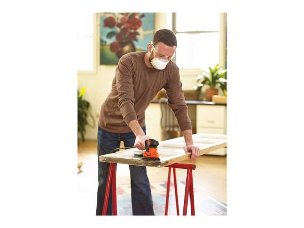 Black & Decker BLACK + DECKER KA2500K Multifunksjons musesliper, hastighet 14.000 RPM, 120 W