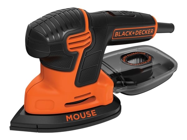 Black & Decker BLACK + DECKER KA2500K Multifunksjons musesliper, hastighet 14.000 RPM, 120 W