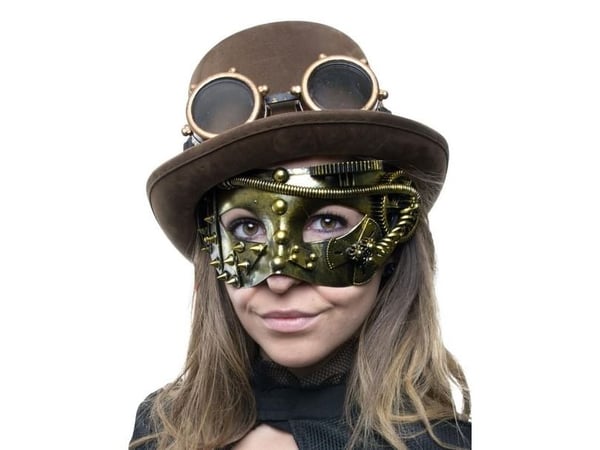 Steampunk halvmask
