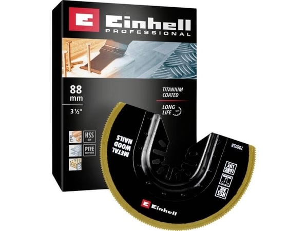 Einhell 708058 sagblad halvrund BIM-TI 88 mm bimetall stikksagblad 88 mm (1 stk.) (708058)