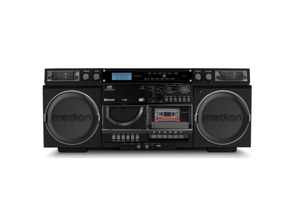 MEDION LIFE P66538, Sort, 20 W, 2-veis, DAB+, FM, PLL, LCD, 10 m