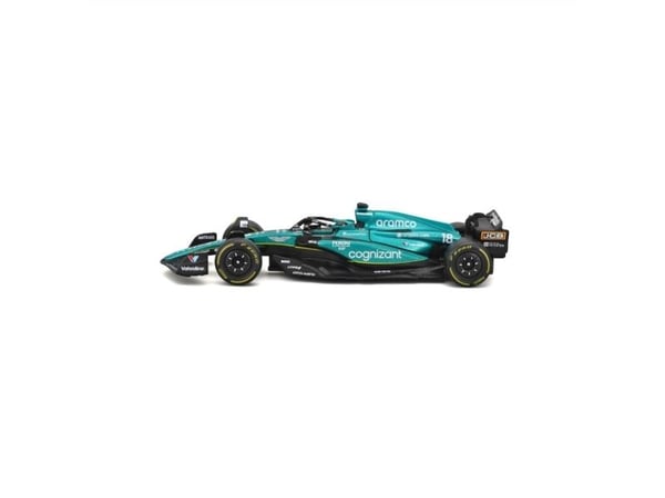 BBURAGO Aston Martin AMR23, Sportsbil, Montert på forhånd, 1:43, Aston Martin AMR23 #18 (Lance Stroll), Alle kjønn, Metall, Plast