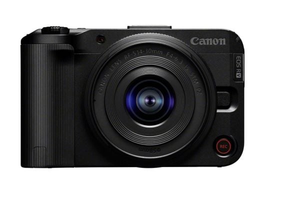 Canon EOS R50 V - Digitalkamera - speilløst - 24.2 MP - APS-C - 4K / 30 fps RF-S 14-30mm F4-6.3 IS STM PZ lens - Wi-Fi, Bluetooth - svart