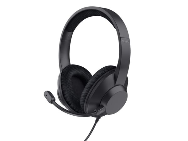Trust Ayda Max - Headset - på örat - kabelansluten - USB-C