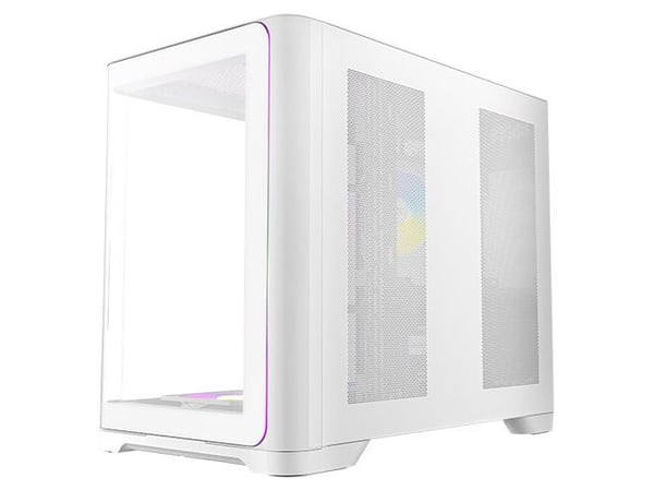 Antec Constellation Series C5 Curve ARGB - Mid tower - ATX - sidepanel med vindu (herdet glass) - ingen strømforsyning - hvit - USB/Audio/Mic