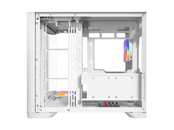 Antec Constellation Series C5 Curve ARGB - Mid tower - ATX - sidepanel med vindu (herdet glass) - ingen strømforsyning - hvit - USB/Audio/Mic