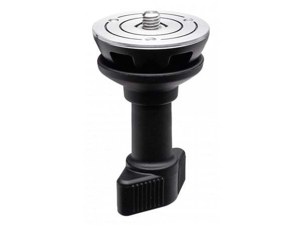 Manfrotto Short Half Ball 60mm, Kolmijalan päälilevy, musta, Alumiini, 1 kpl, 500X, 6 cm