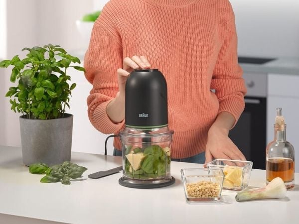 Braun CH3011BK, 0,5 l, Sort, Rustfritt stål, Plast, Berøringskontroll, 500 W