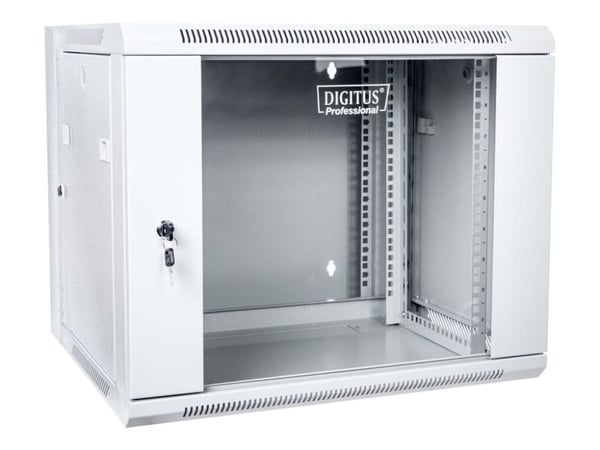 DIGITUS Professional DN-WD19 09U/550 - Skåp - väggmontering - RAL 7035, grå - 9U - 19"