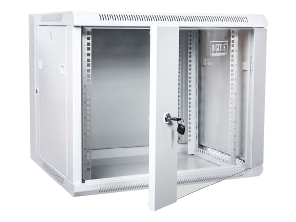 DIGITUS Professional DN-WD19 09U/550 - Skap - veggmonterbar - RAL 7035, grå - 9U - 19"
