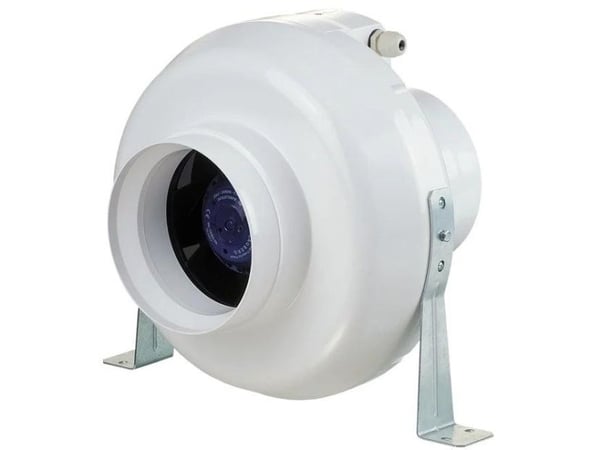 Vents kanalvifte sentrifugal Ø125 230V 61W 260 m³/h 36 dB hvit VK125
