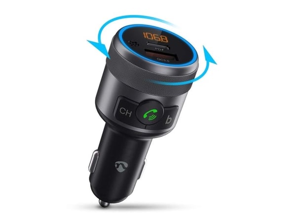 Nedis CATR3024BK, FM, Cigartenner/lighter, 2 A, 1 A, 35 mm, 84 mm