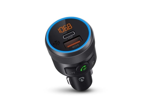 Nedis CATR3024BK, FM, Cigartenner/lighter, 2 A, 1 A, 35 mm, 84 mm