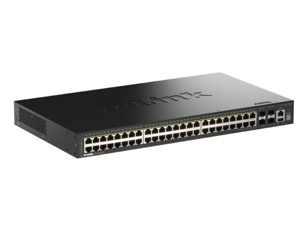 D-Link SmartPro DGS-1530-52P - Switch - smart - 48 x 10/100/1000 (PoE+) + 4 x 10 Gigabit SFP+ - stasjonær, rackmonterbar - PoE+ (370 W)