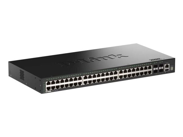 D-Link SmartPro DGS-1530-52 - Switch - smart - 48 x 10/100/1000 + 4 x 10 Gigabit SFP+ - stasjonær, rackmonterbar