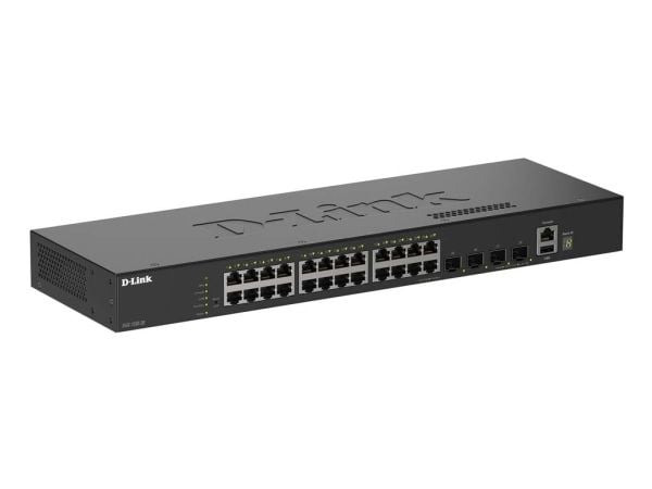 D-Link SmartPro DGS-1530-28 - Switch - smart - 24 x 10/100/1000 + 4 x 10 Gigabit SFP+ - stasjonær, rackmonterbar
