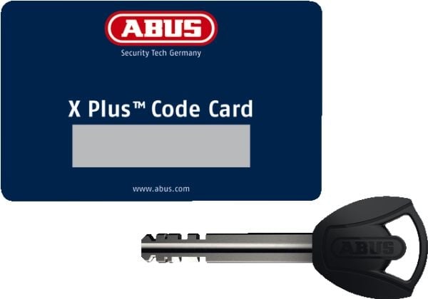 ABUS 6200K/90, Taittuva lukko, musta, Terästä, Terästä, Avain, 67,5 mm