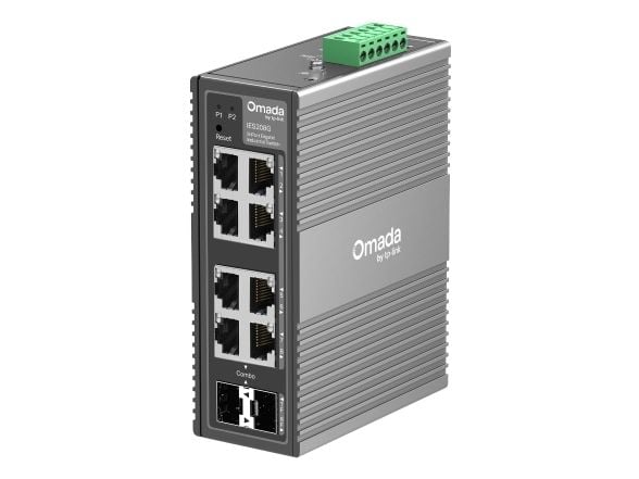 TP-Link Omada IES208G, Hallittu, Gigabit Ethernet (10/100/1000), Seinäkiinnitteinen