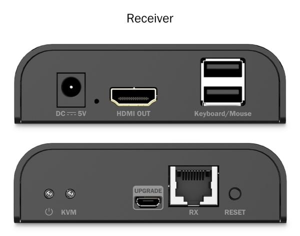 DIGITUS - Extender Set - KVM / lyd / USB-utvider - HDMI, 1GbE, USB 2.0 - over CAT 6 - USB - opp til 200 m