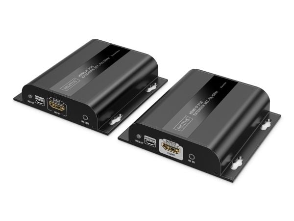 DIGITUS - Extender Set - video/lyd/infrarød-utvider - HDMI, 1GbE - over CAT 6 - opp til 200 m